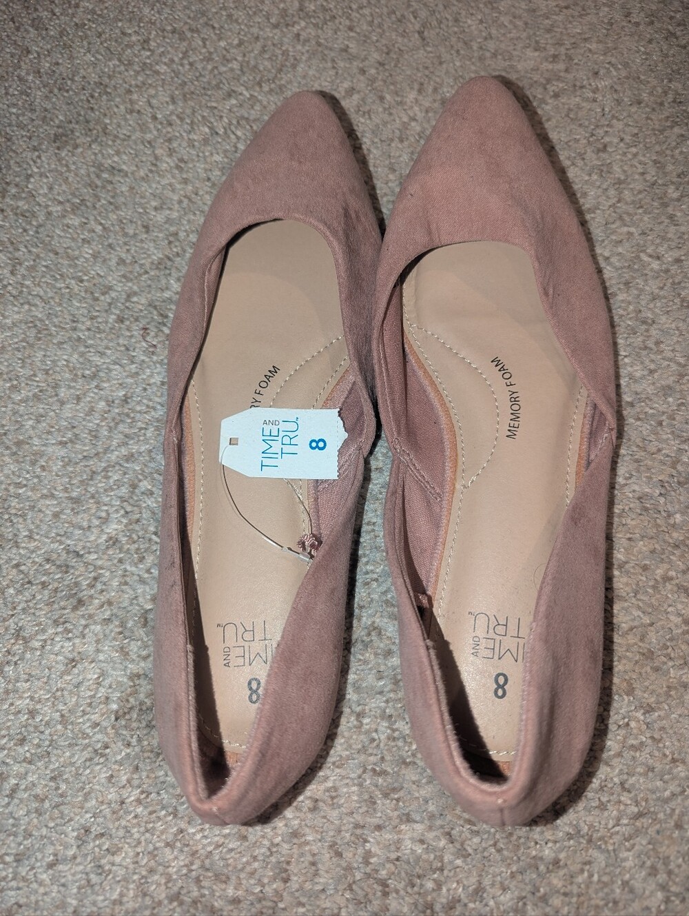 Time and Tru blush ballet flats size 8